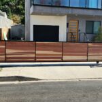 wood fence and gate