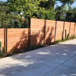 horizontal wood fence Pasadena